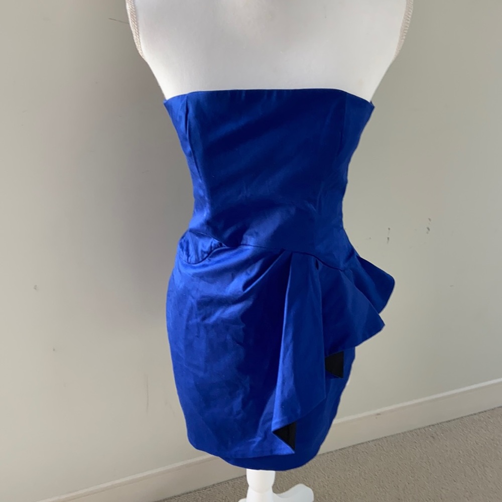 French Connection Strapless Peplum Dress